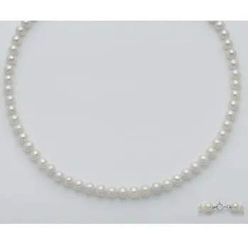 Collana donna Miluna in oro e perle 6,5/7 mm PCL4199V