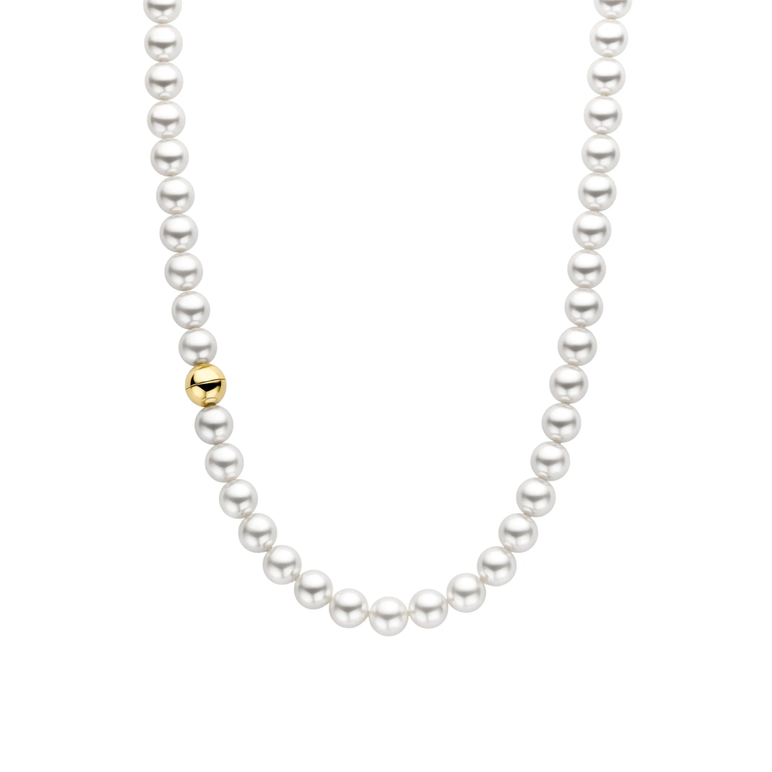 Collana Donna Ti Sento Argento Dorato con Perle 34016YP