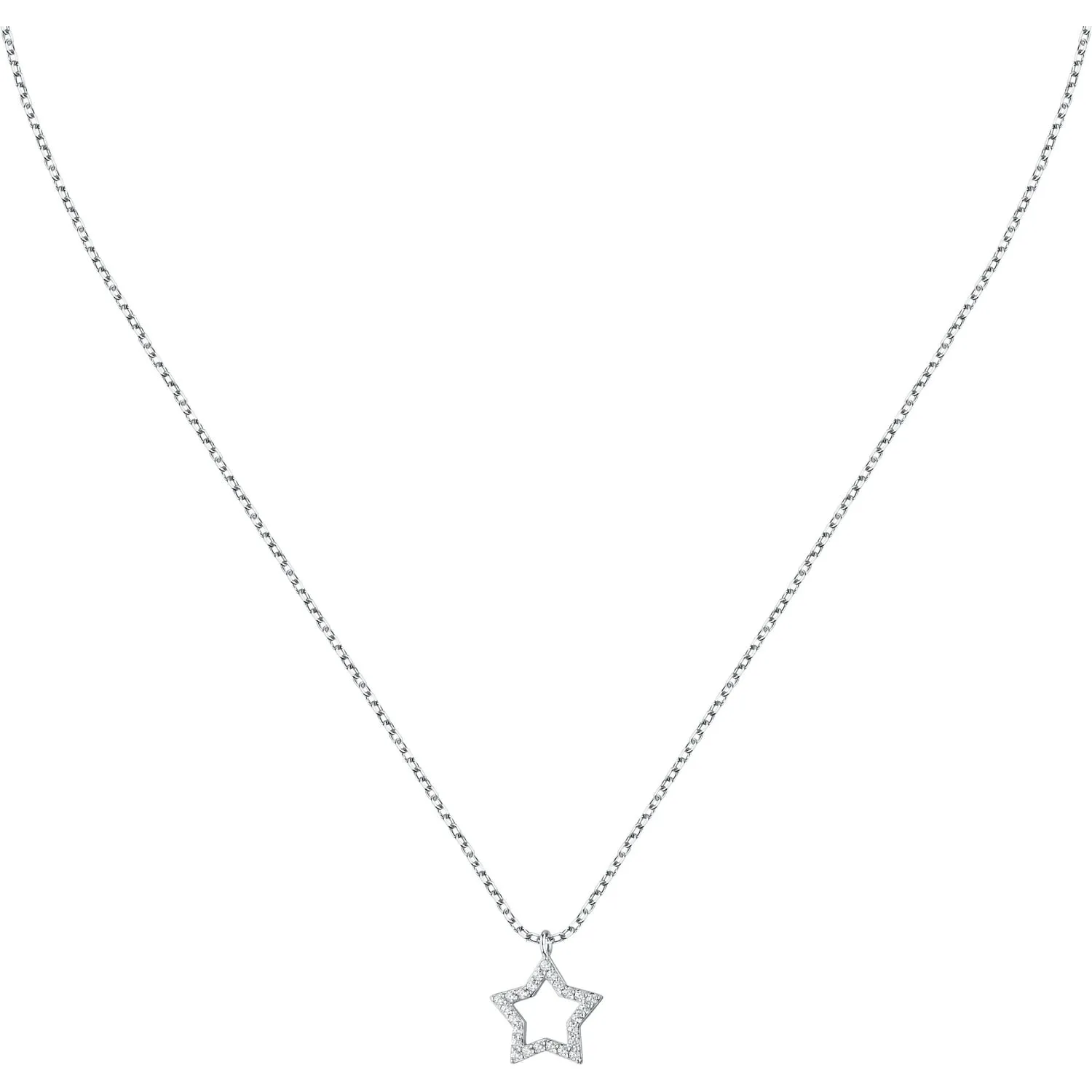 Collana Le petite story donna in argento con stella zirconata lps10awv14