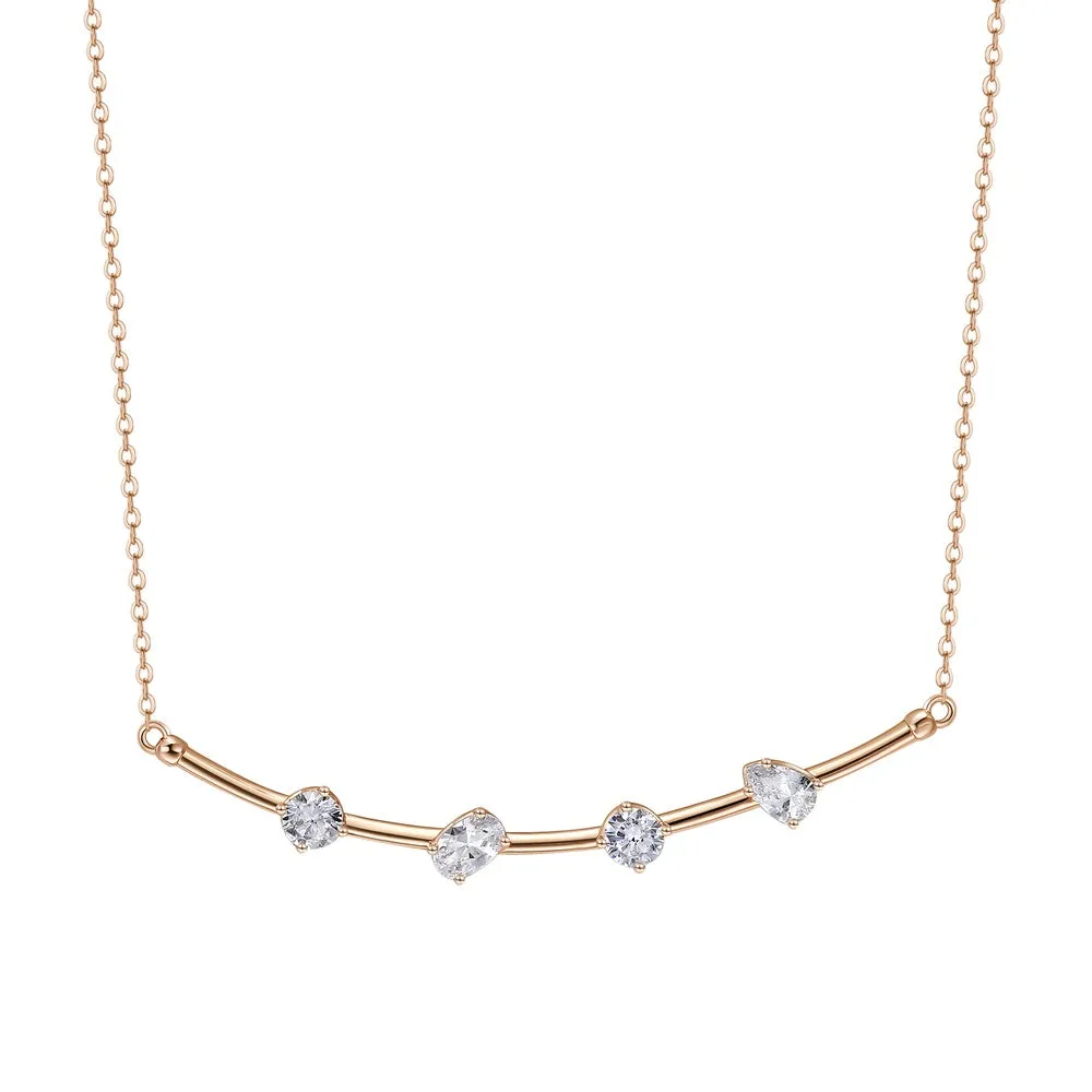 Collana Rosato Storie Rosè con Zirconi RZC028