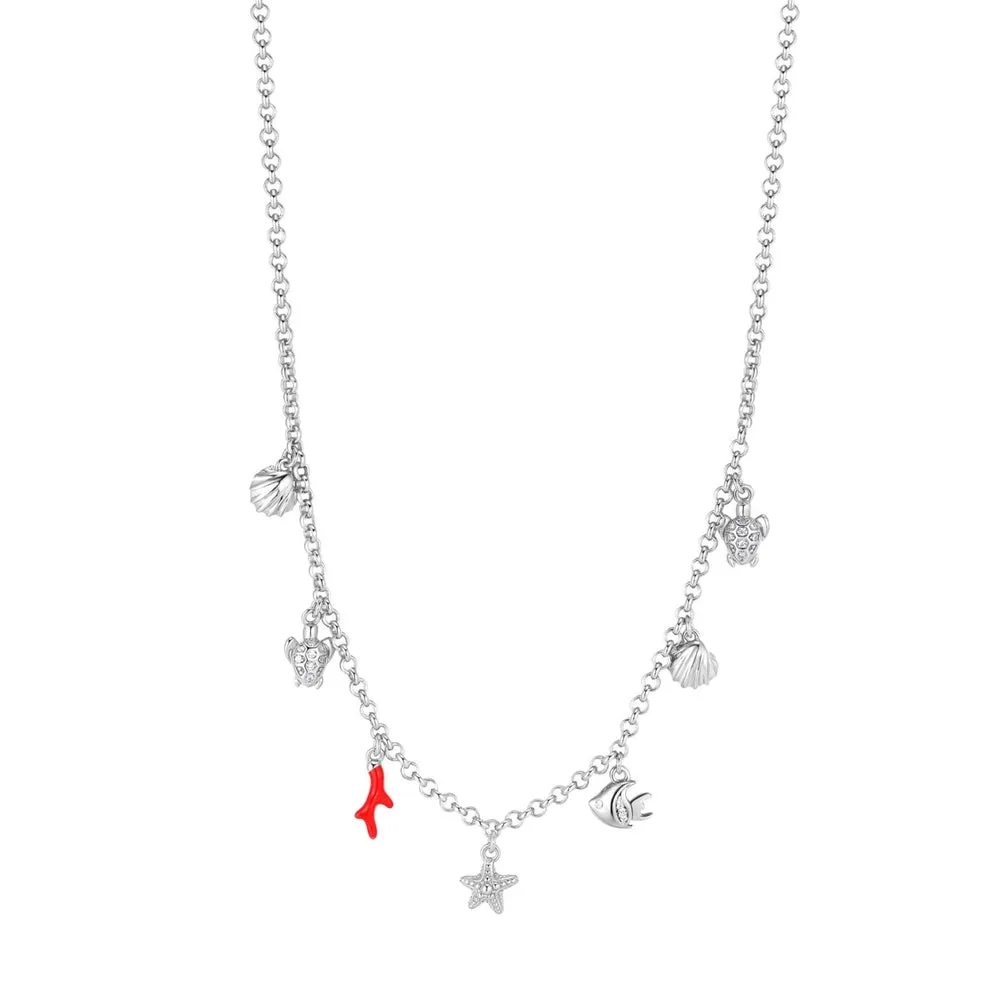 Collana Rosato con Pendenti Mare in Argento RZIB01