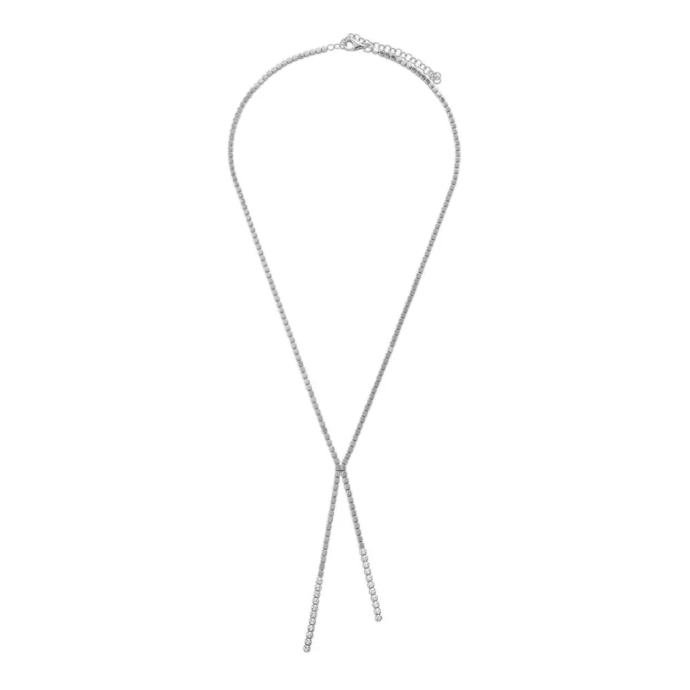 Collana Rosato Cubica Argento e Zirconi RZC042