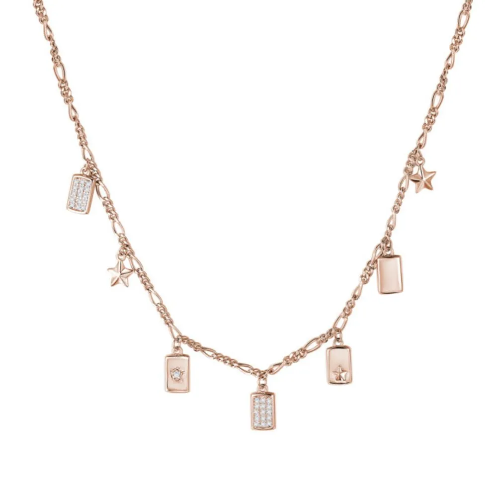 Collana Rosato Futura Rosè con Charms RZFU02
