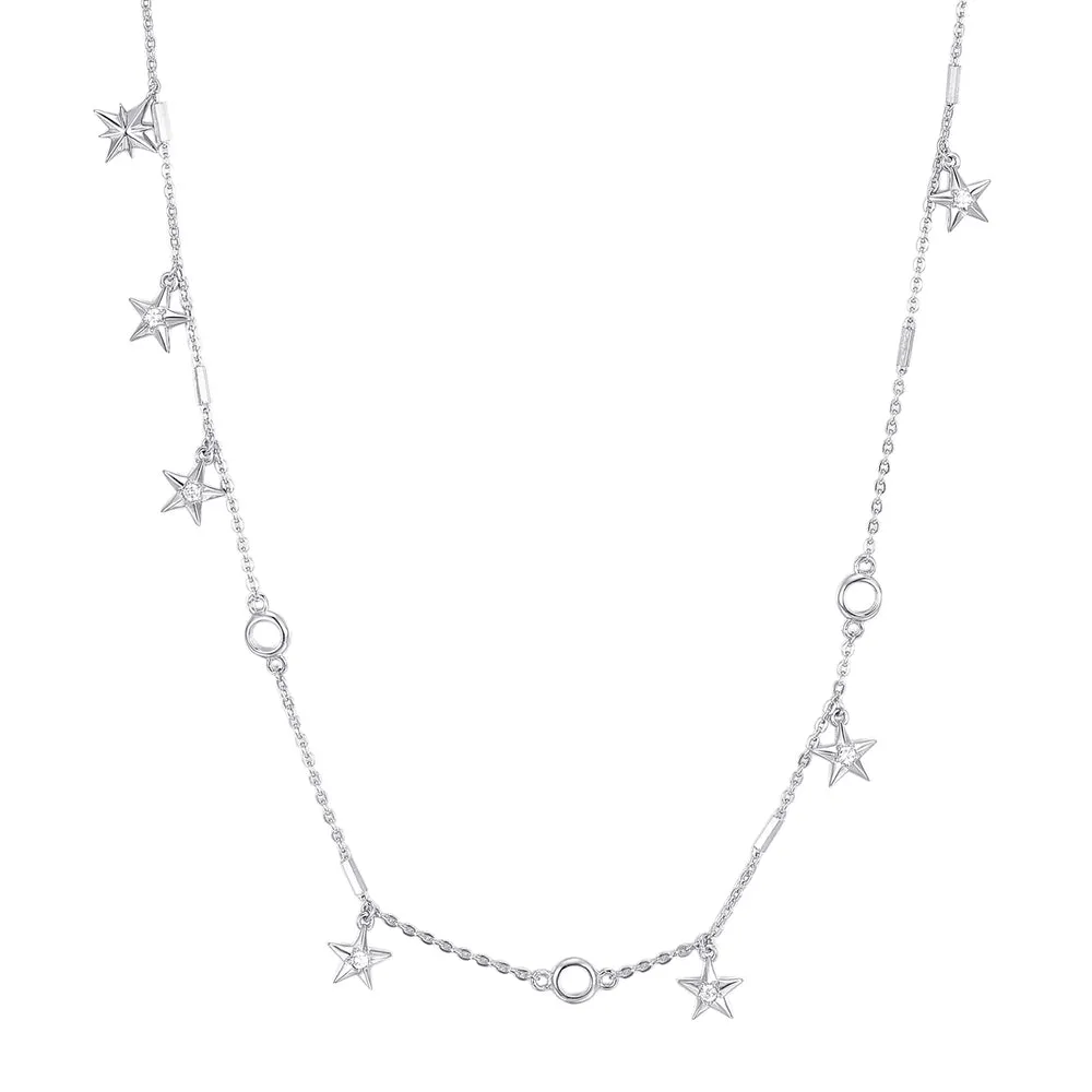 Collana Stelle Rosato Storie Argento RZC029