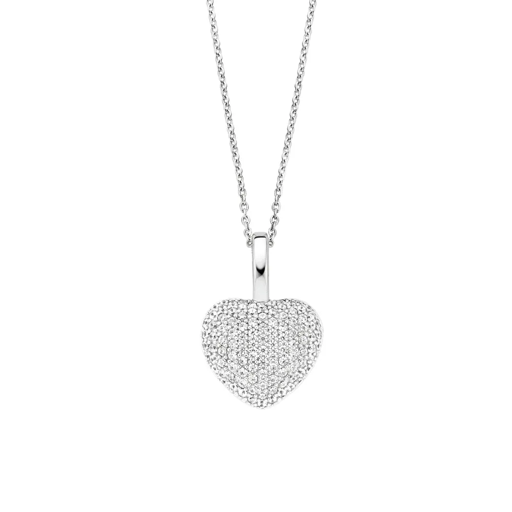 Collana Ti Sento Cuore in Argento con Zirconi 6745ZI