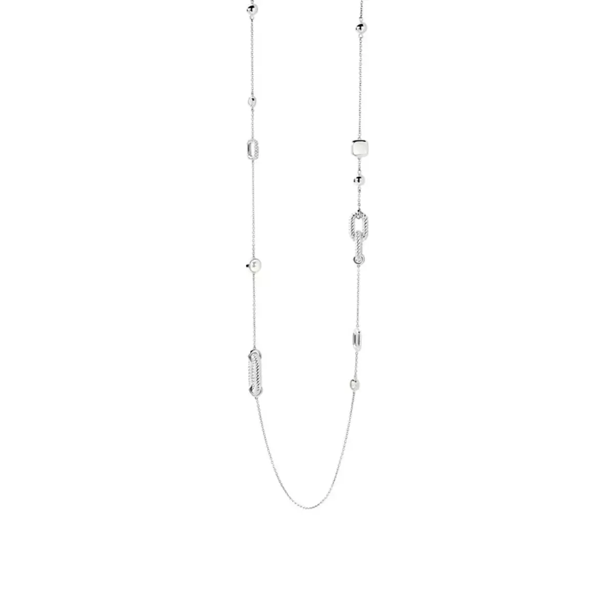Collana Ti Sento Lunga in Argento e Zirconi 34045ZI