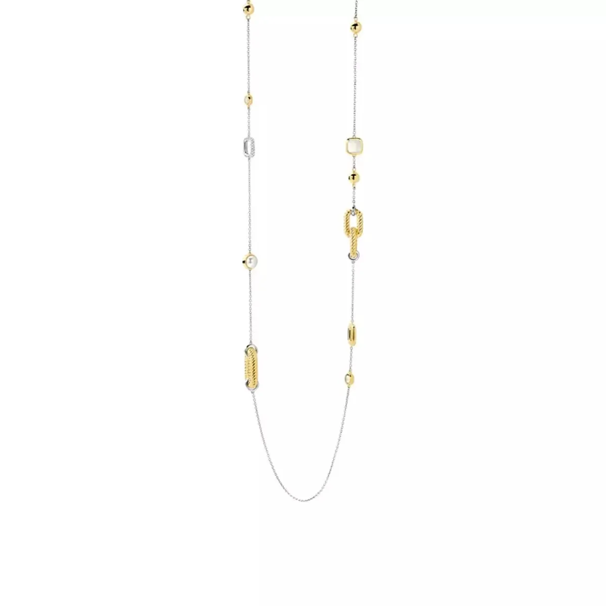 Collana Ti Sento Lunga in Argento e Zirconi 34045ZY