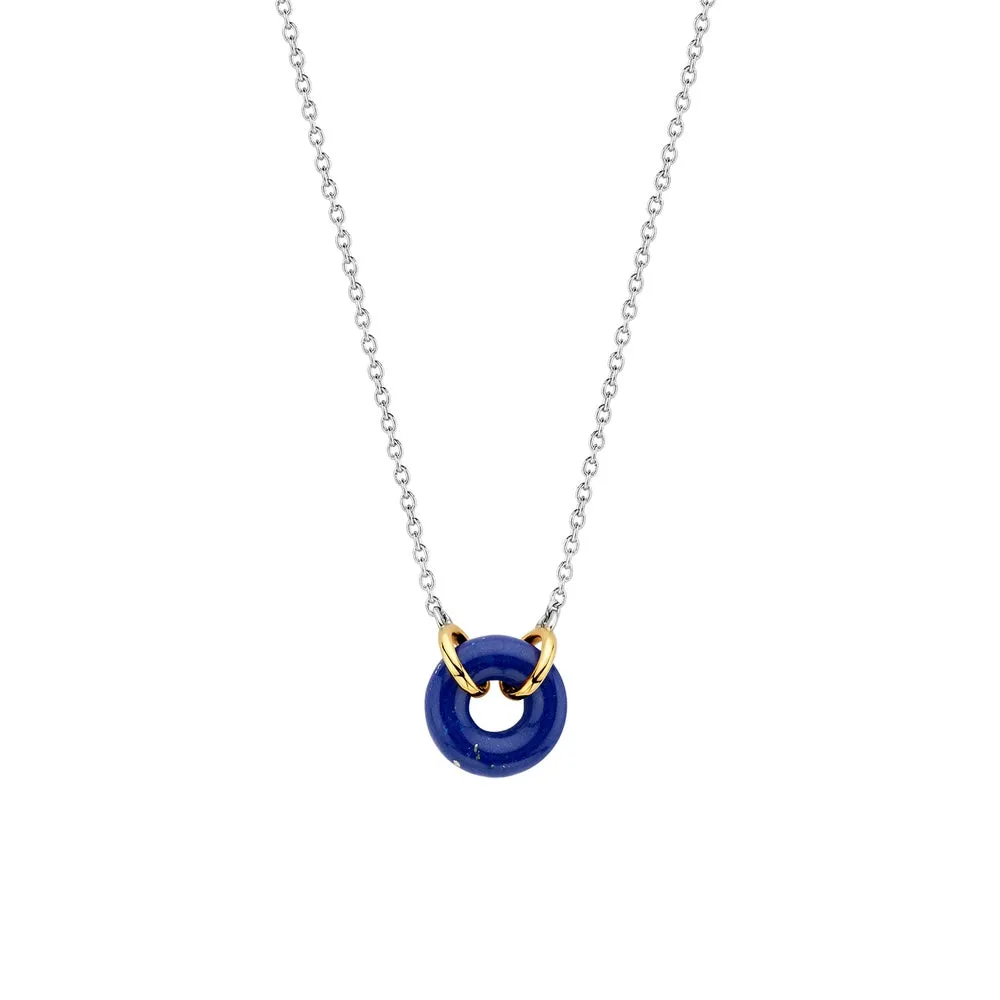 Collana Ti Sento in Argento con Pendente Blu 3971BL
