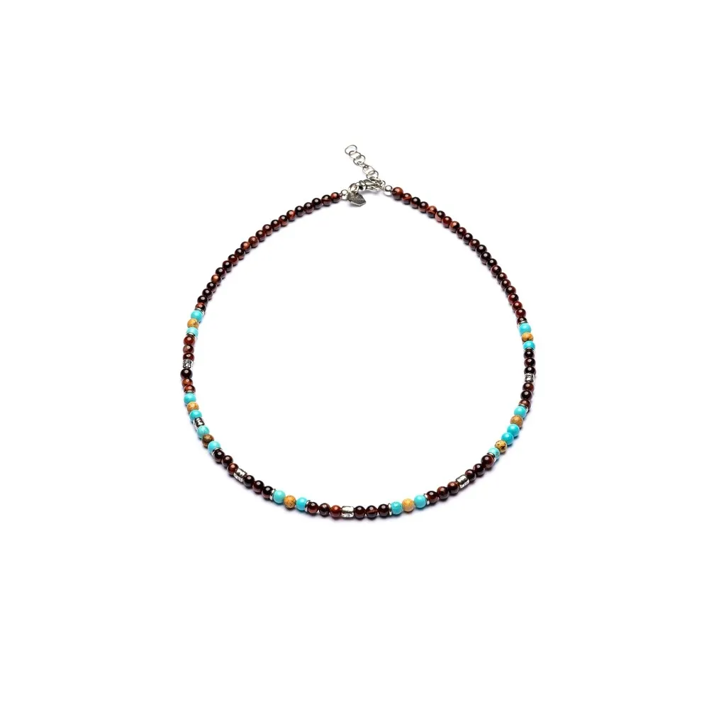 Collana Uomo Antracite con Pietre Dure Alberobello