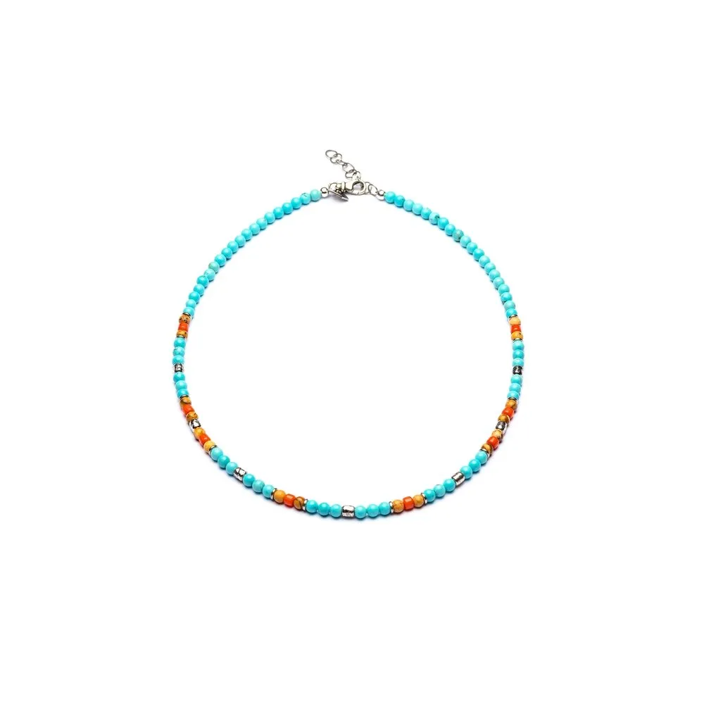 Collana Uomo Antracite con Pietre Dure Portofino