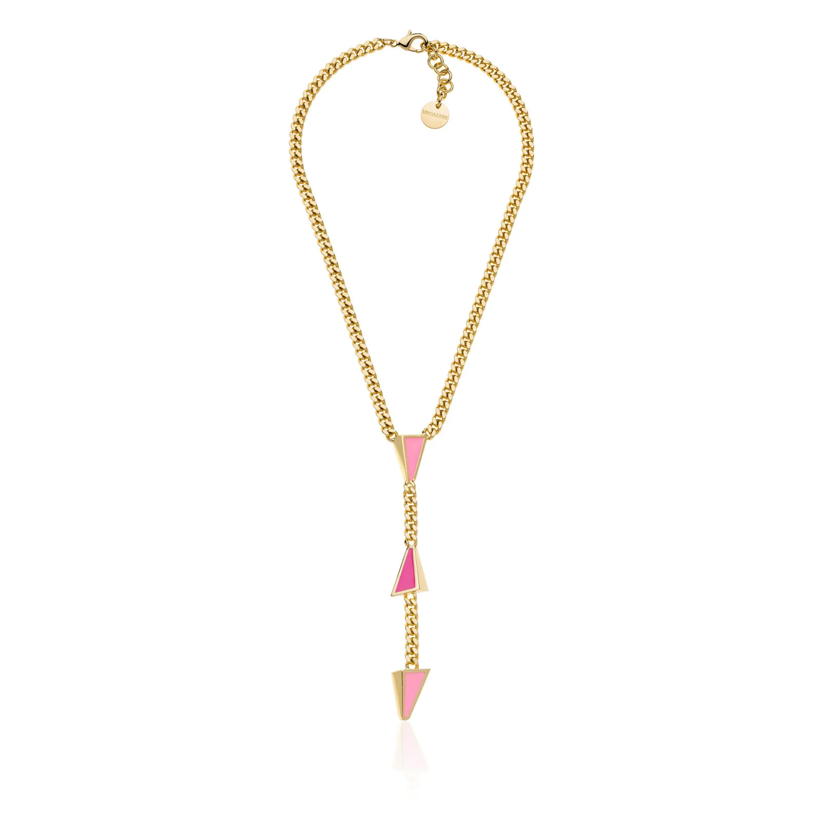 Collana a Y con smalto rosa Unoaerre donna 2292
