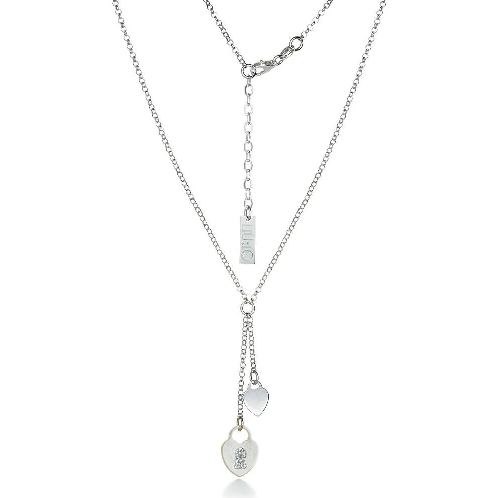 Collana argento bambina gioielli con lucchetto cuore Liujo blj014
