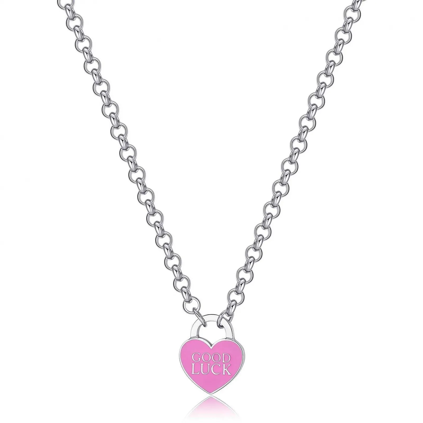 Collana donna gioielli Sagapò Be My Always sbm84 cuore rosa