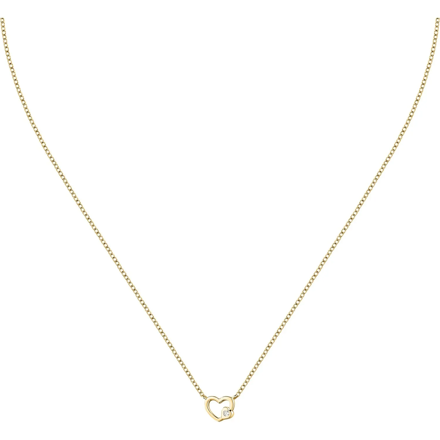 Collana donna in argento Le petite story con ciondolo cuore lps10awv03