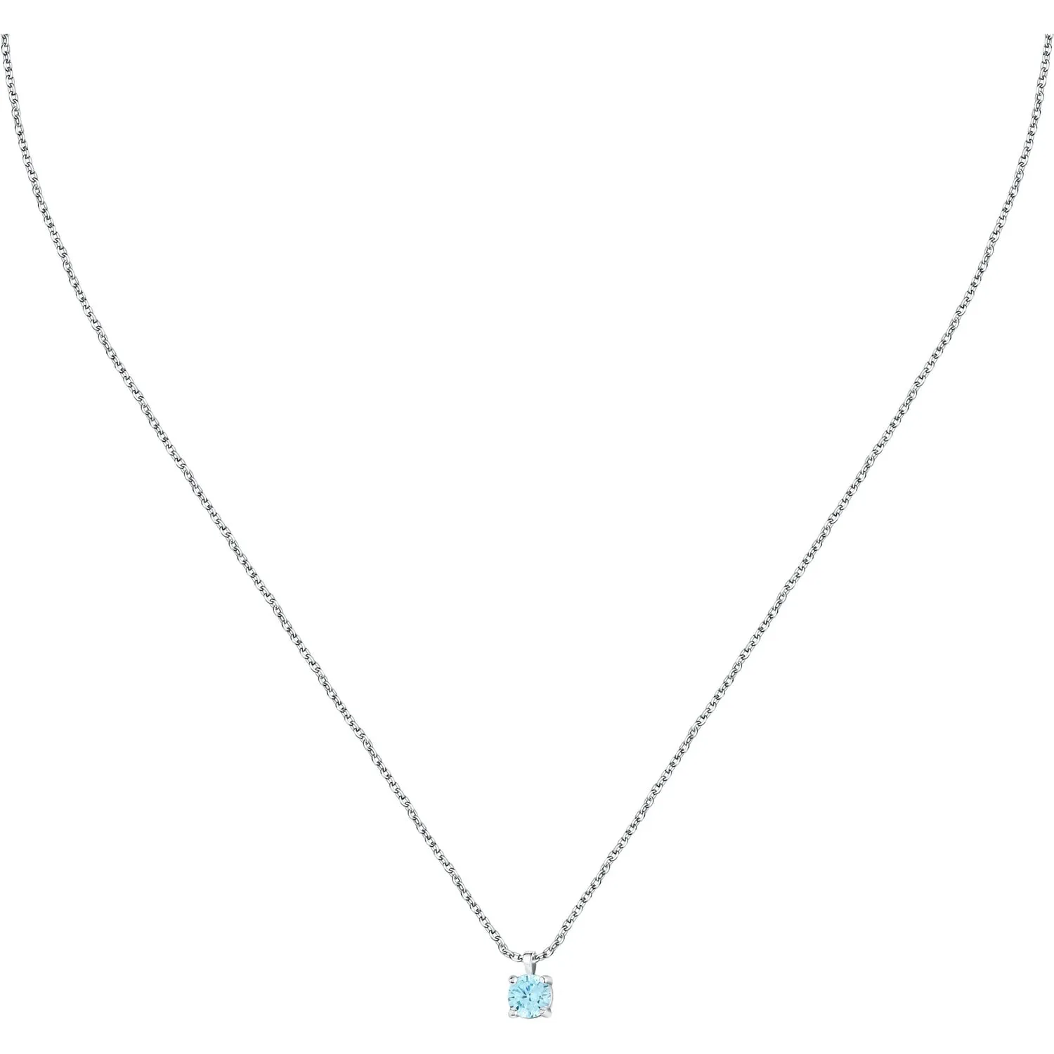 Collana punto luce argento donna colore azzurro Le petite story lps10awv11