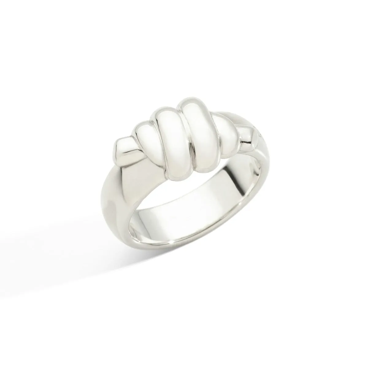 Anello Bold Nodo Argento