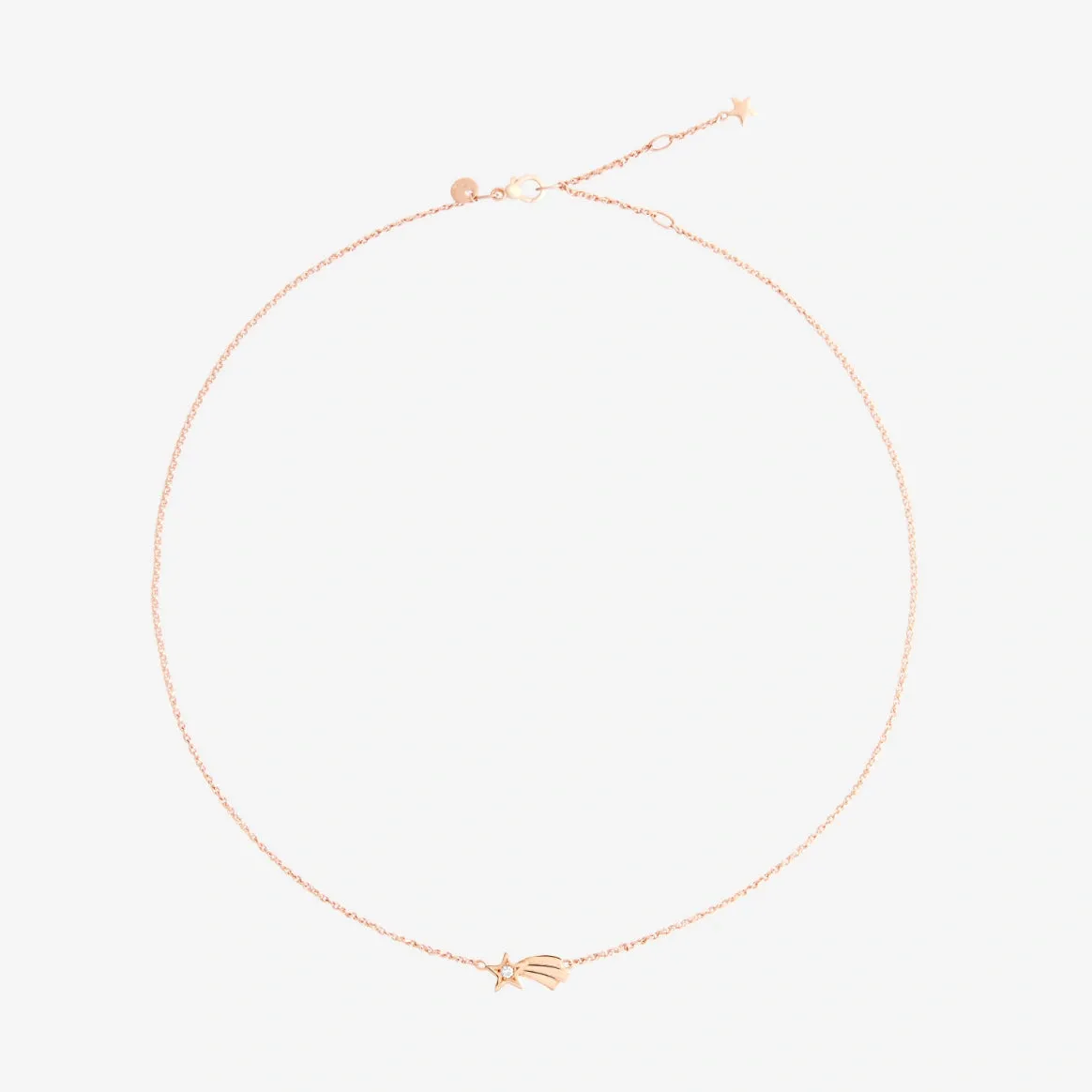 DoDo - Collana stella cometa oro rosa & diamante