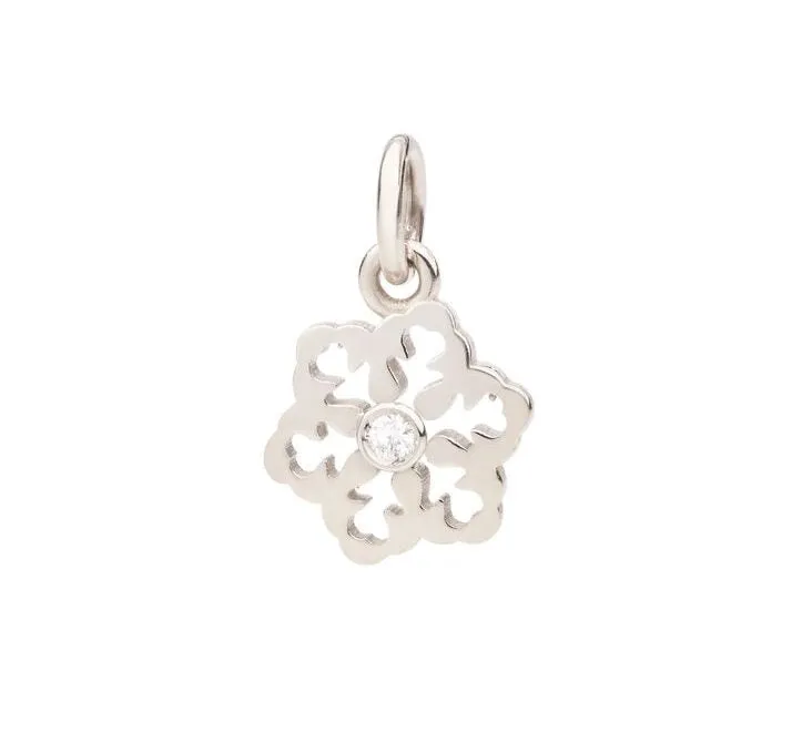 CHARM DODO FIOCCO ORO BIANCO DIAMANTE DMC0025-SNOWX-DB0OB