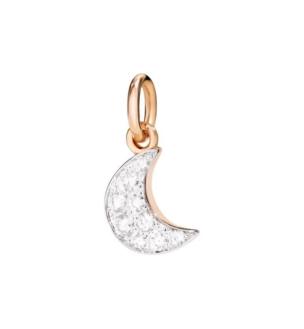 CHARMS DODO LUNA ORO ROSA DIAMANTI DMLU/9/B