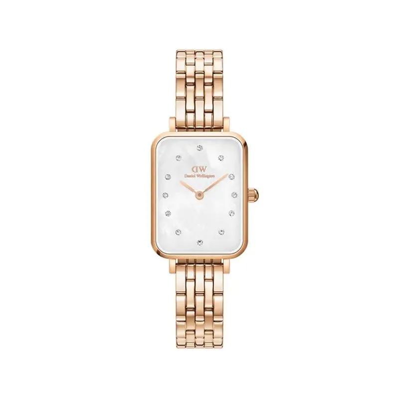 DANIEL WELLINGTON – OROLOGIO – QUADRO LUMINE 5-LINK MELROSE QUADRANTE BIANCO