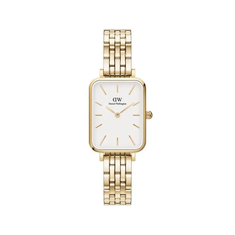 DANIEL WELLINGTON – OROLOGIO – QUADRO LUMINE 5-LINK EVERGOLD QUADRANTE BIANCO