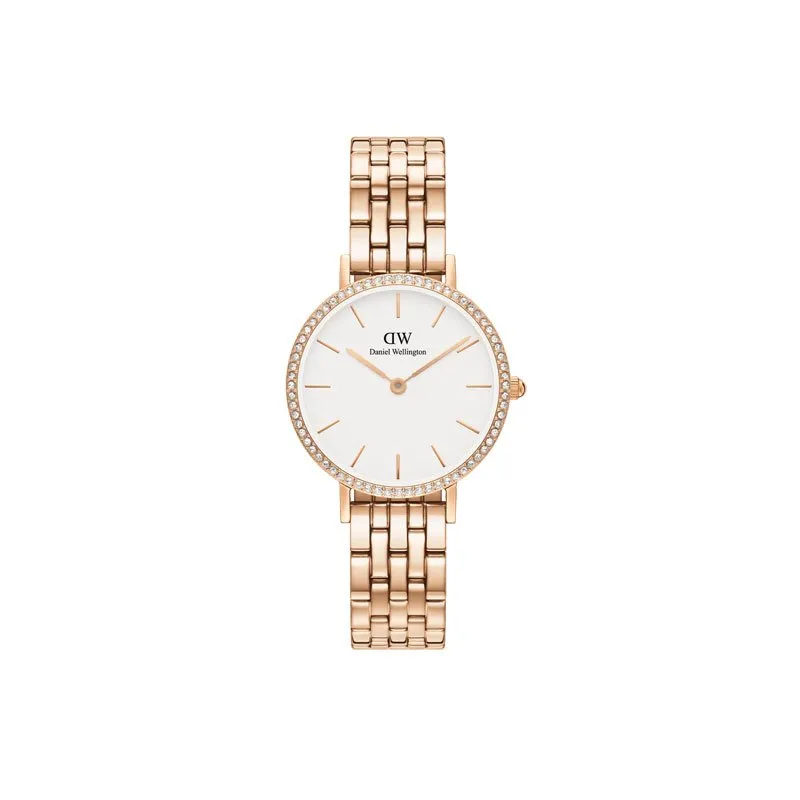 DANIEL WELLINGTON – OROLOGIO DONNA – PETITE LUMINE BEZEL 5-LINK MELROSE
