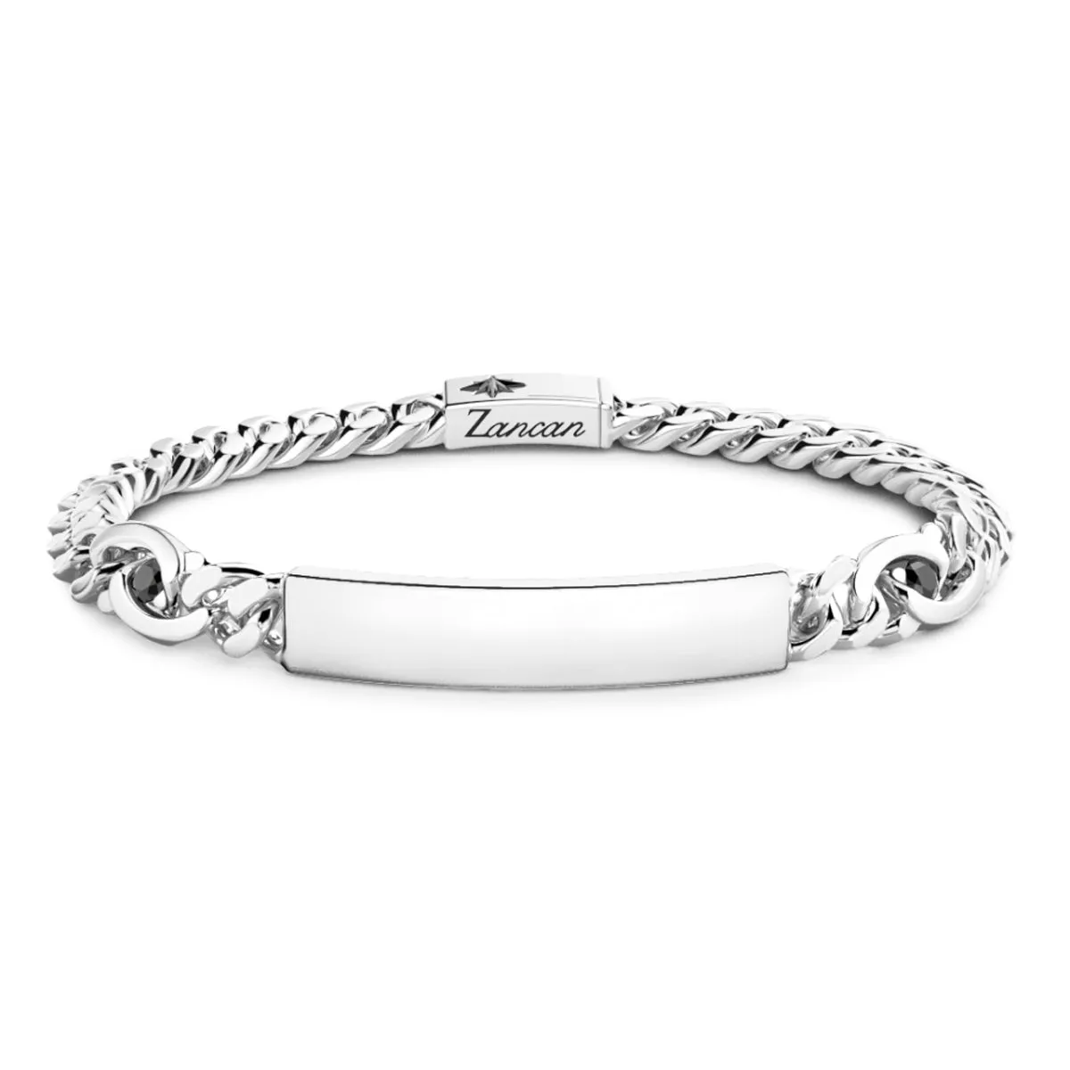 Zancan silver bracelet with central plate