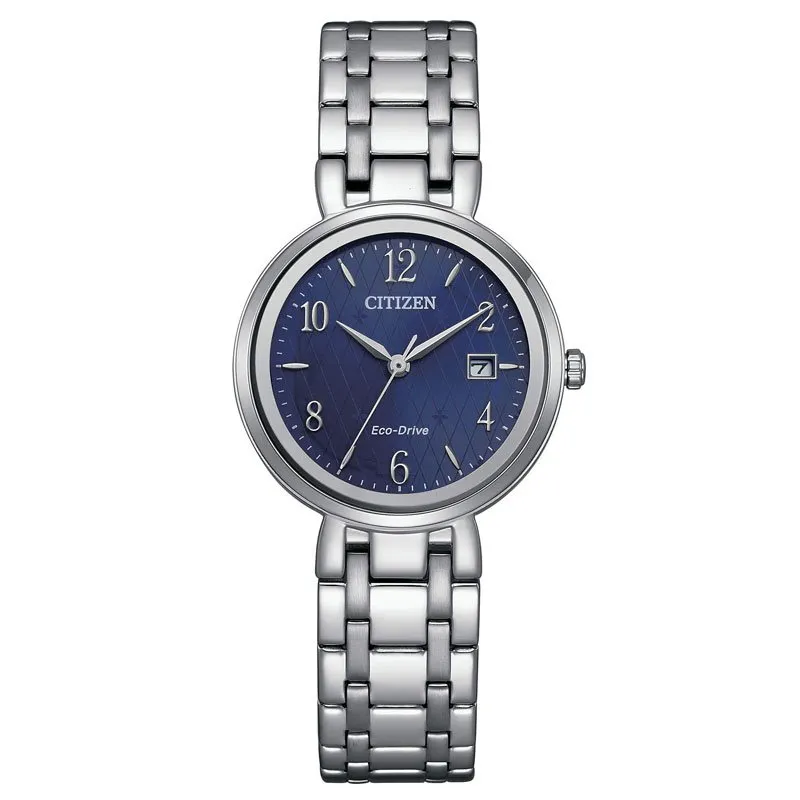 CITIZEN – OROLOGIO DONNA – COLLEZIONE OF CLASSIC LADY SOLOTEMPO QUADRANTE BLUE – EW2690-81L