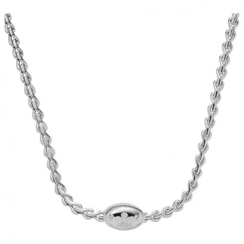 Fossil Chain JA5712040 collana da donna con lucchetto realizzata in acciaio inossidabile