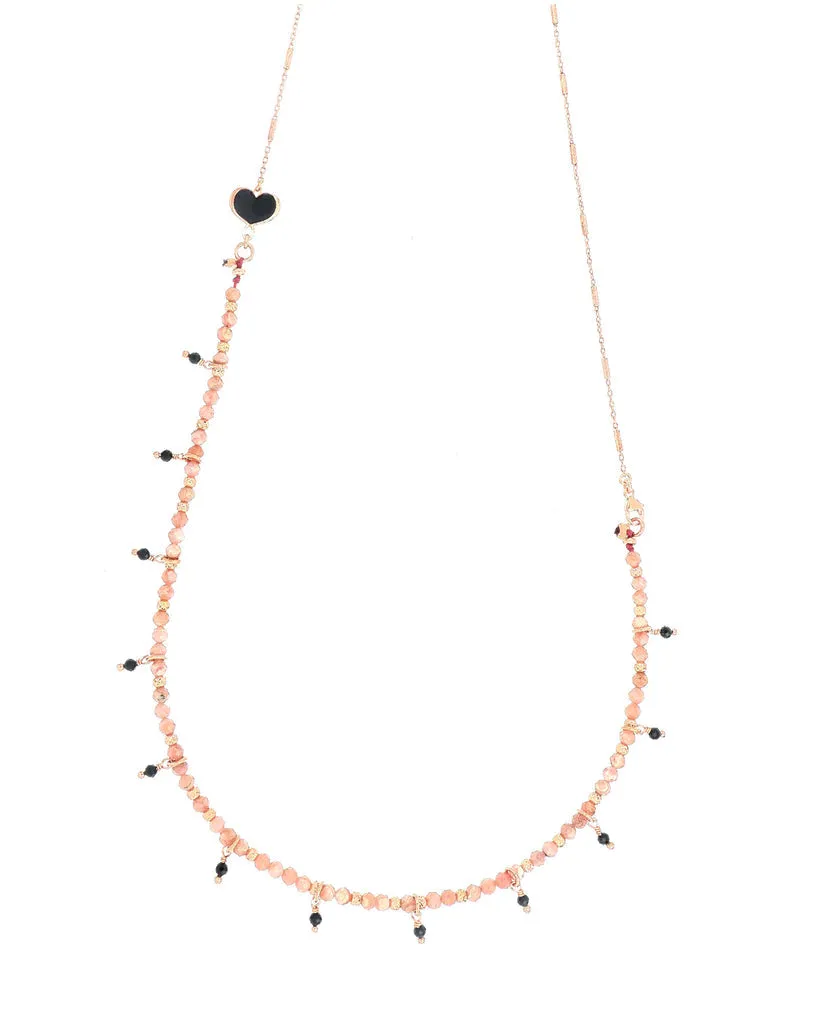 Collana "Smeraldo e Rodocrosite"