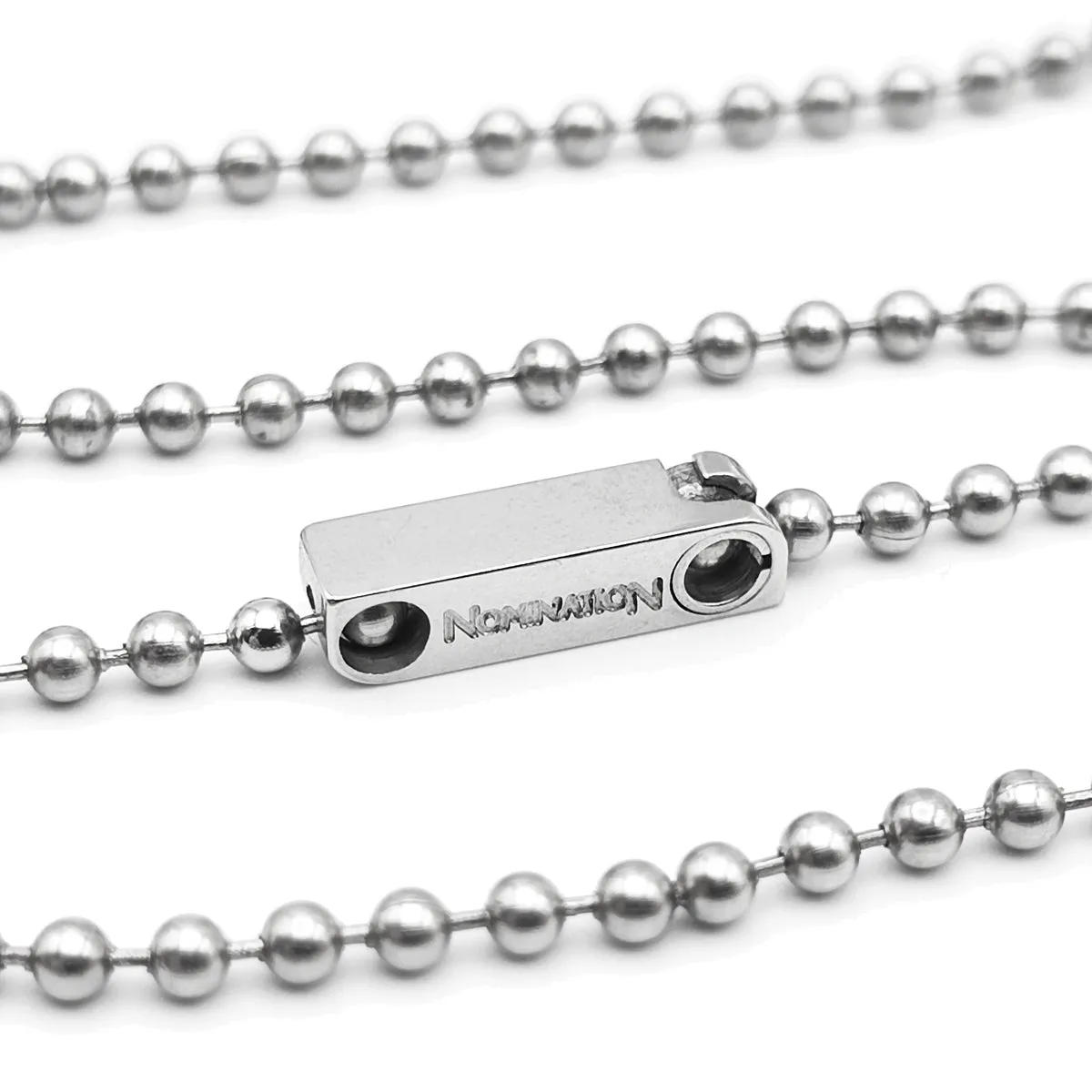 GPAE/001 Nomination Collana Uomo a Palline piccole in Acciaio