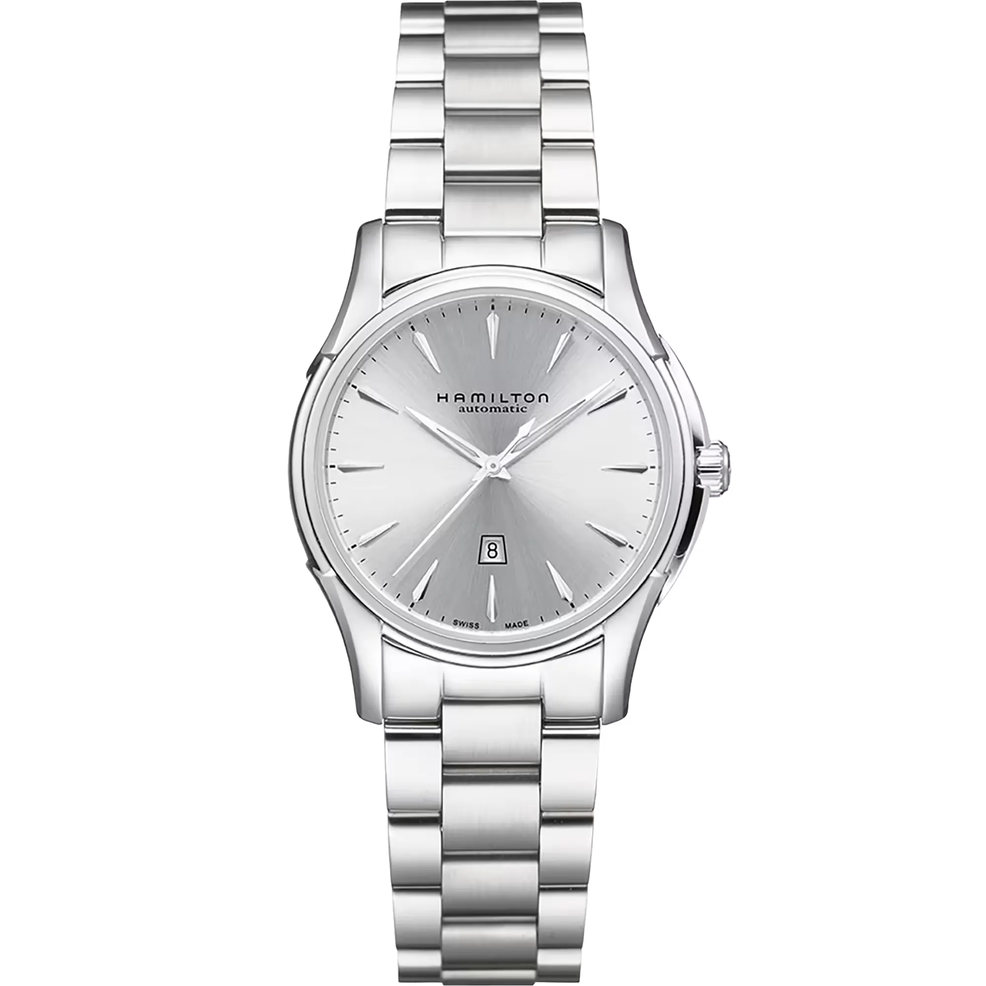 OROLOGIO HAMILTON JAZZMASTER VIEWMATIC LADY AUTO 34 MM ARGENTO - H32315152