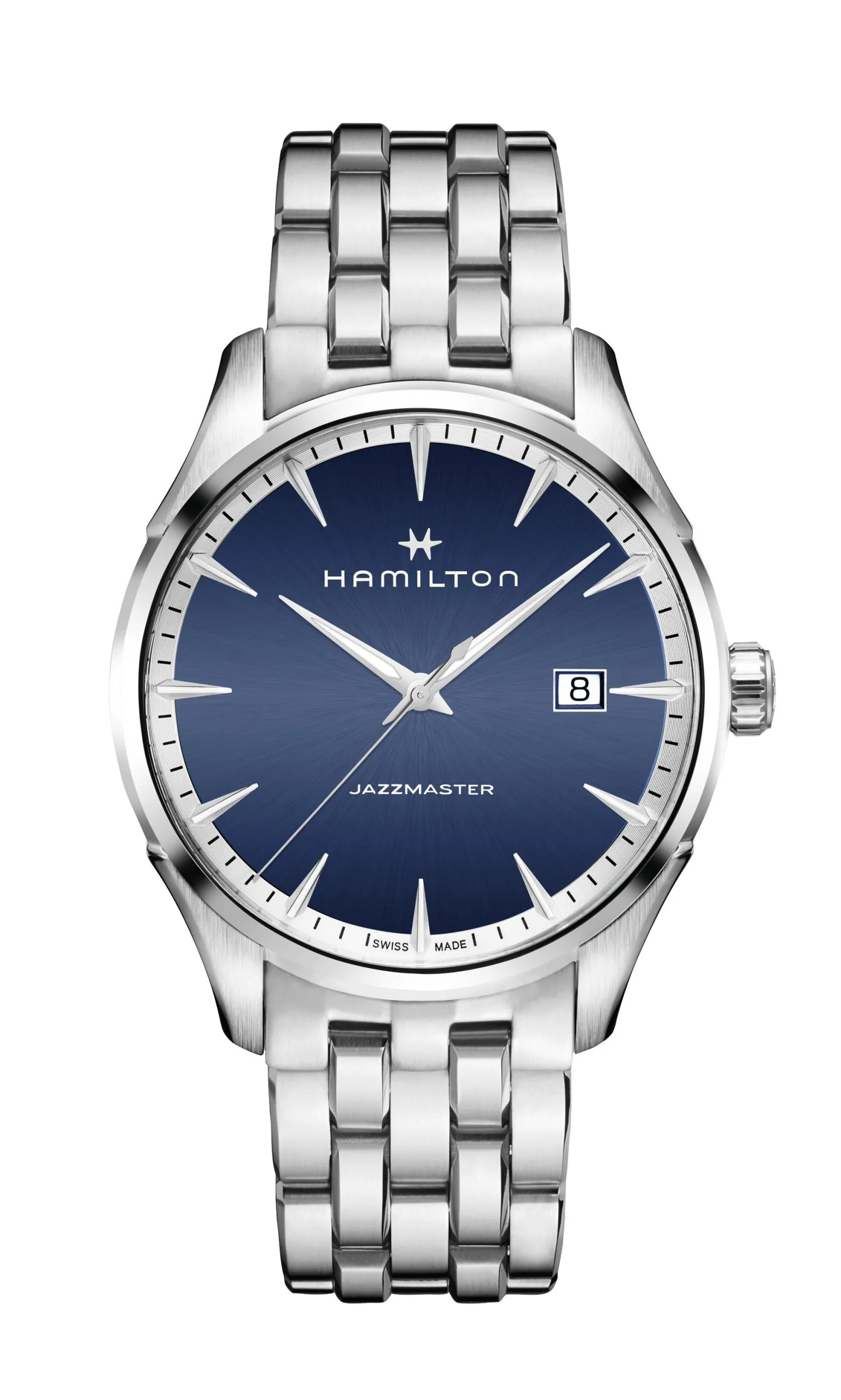 OROLOGIO HAMILTON JAZZMASTER GENT QUARTZ 40 MM BLU/SILVER - H32451141