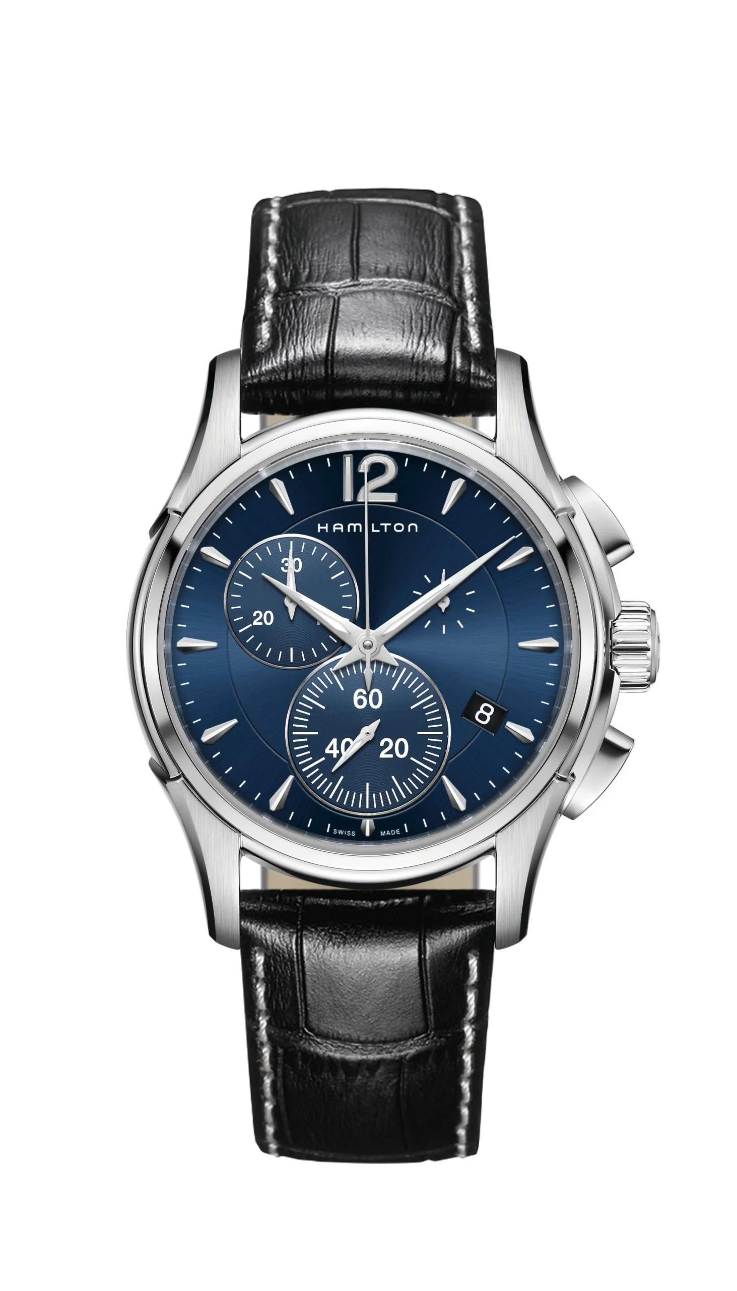 OROLOGIO HAMILTON JAZZMASTER CHRONO QUARTZ 42 MM BLU - H32612741