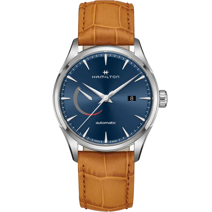 OROLOGIO HAMILTON JAZZMASTER POWER RESERVE AUTO 42 MM BLU - H32635541