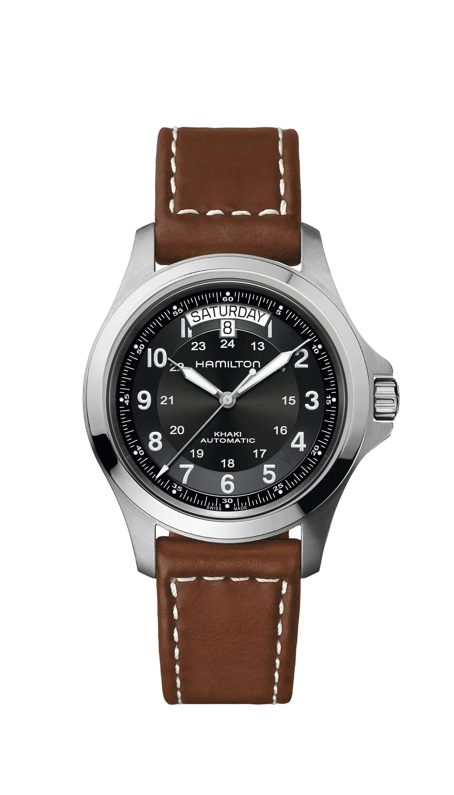 OROLOGIO HAMILTON KHAKI FIELD KING AUTOMATICO 40 MM NERO - H64455533