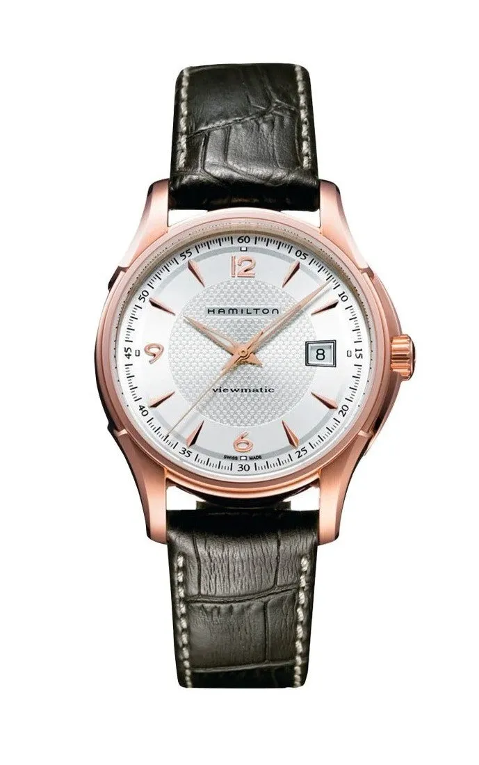 OROLOGIO HAMILTON JAZZMASTER VIEWMATIC AUTO 40 MM ORO ROSA - H32545555