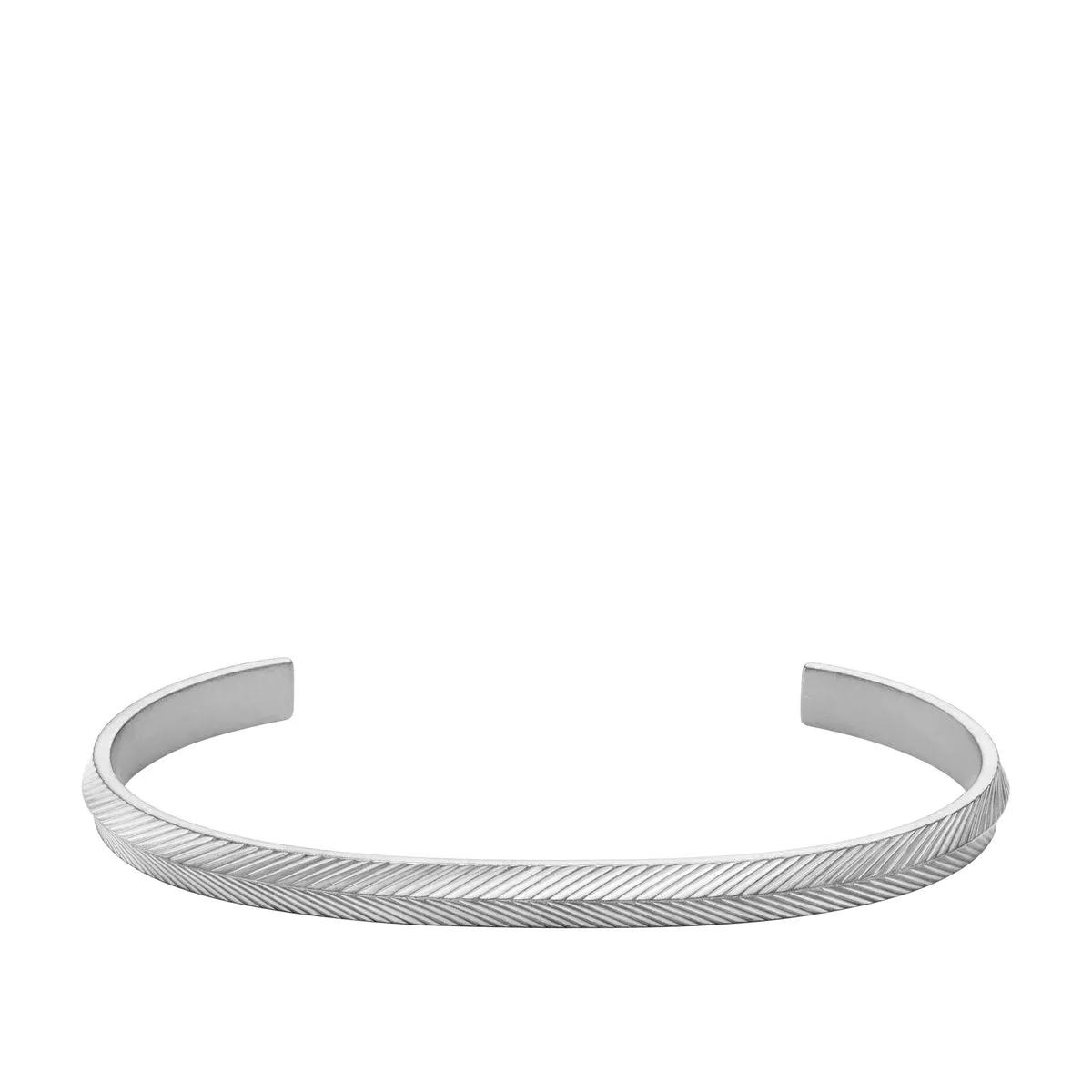 Fossil JF04566040 Bracciale Uomo Rigido in Acciaio - Harlow Linear Texture