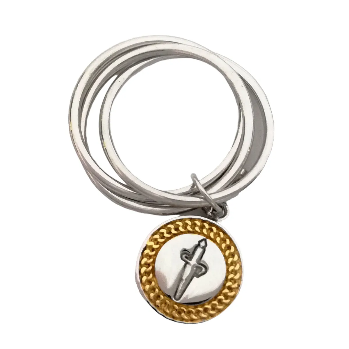 JPAN0655B/14 CESARE PACIOTTI Jewels Anello da Donna in Argento con Charm Moneta