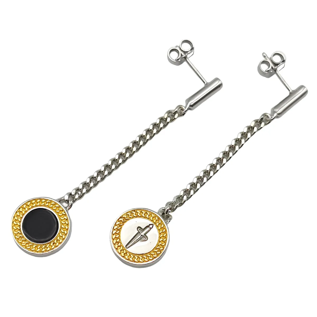 JPOR0656B CESARE PACIOTTI Jewels Orecchini Pendenti in Argento con Charms Moneta