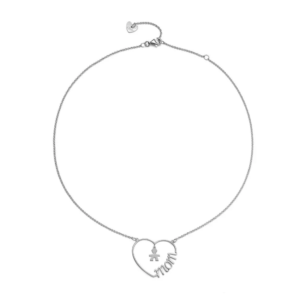 Collana Cuore di Mamma con Bimbo
