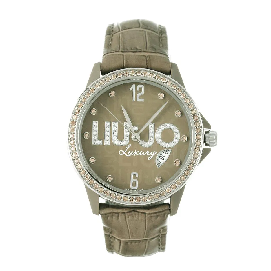 LIU JO Luxury TLJ171 Color Time Small Orologio Donna in Pelle Colore Sabbia