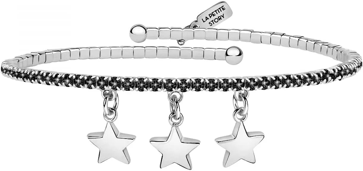 La Petite Story Bracciale da donna, Collezione Friendship, in acciaio, pietra – LPS05APZ17