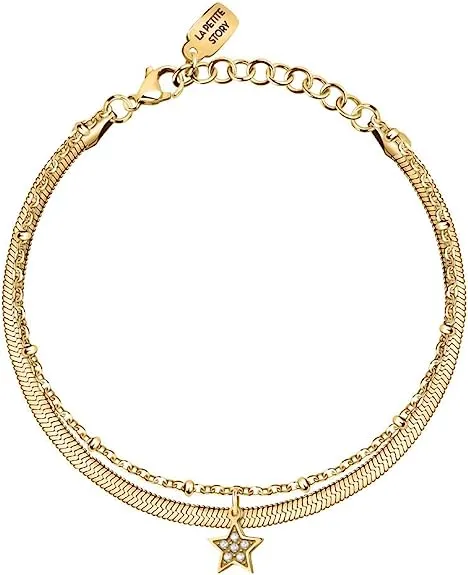 La Petite Story friendship bracciale donna in acciaio, cristalli – LPS05ARR86