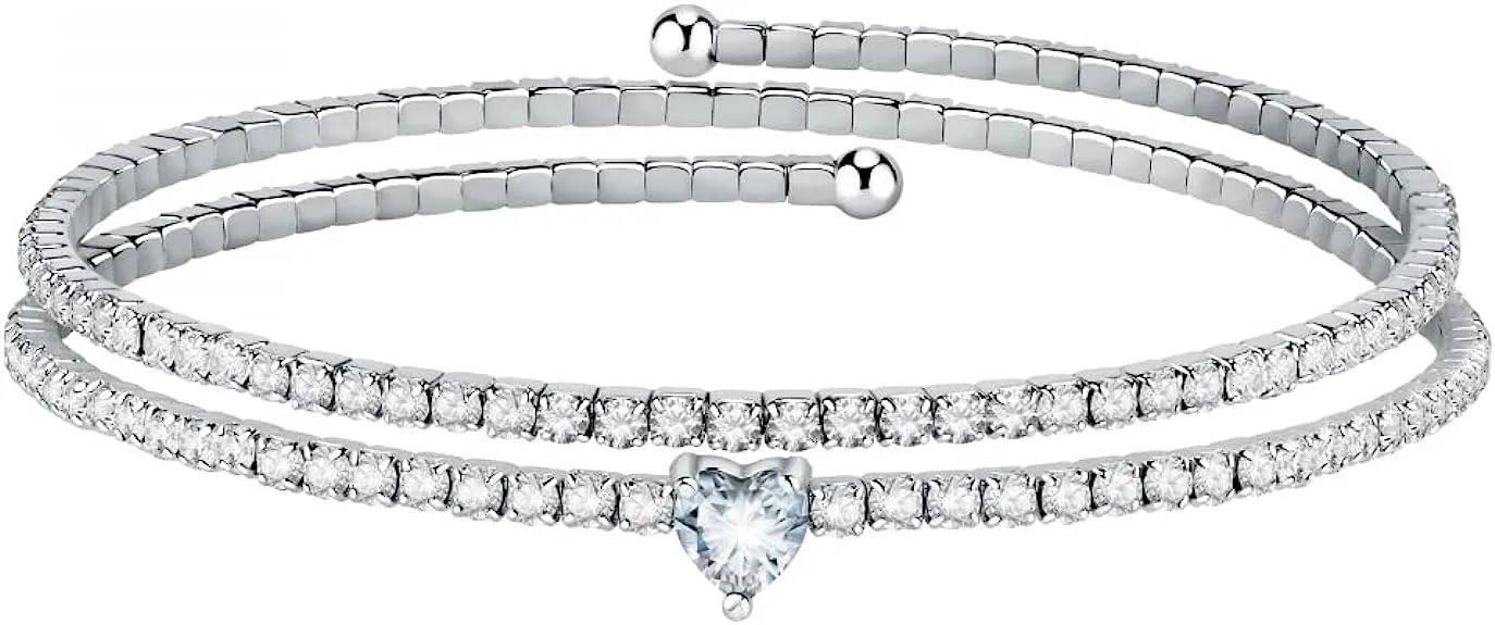 La Petite Story love bracciale donna in ottone, cristalli – LPS05ASD23