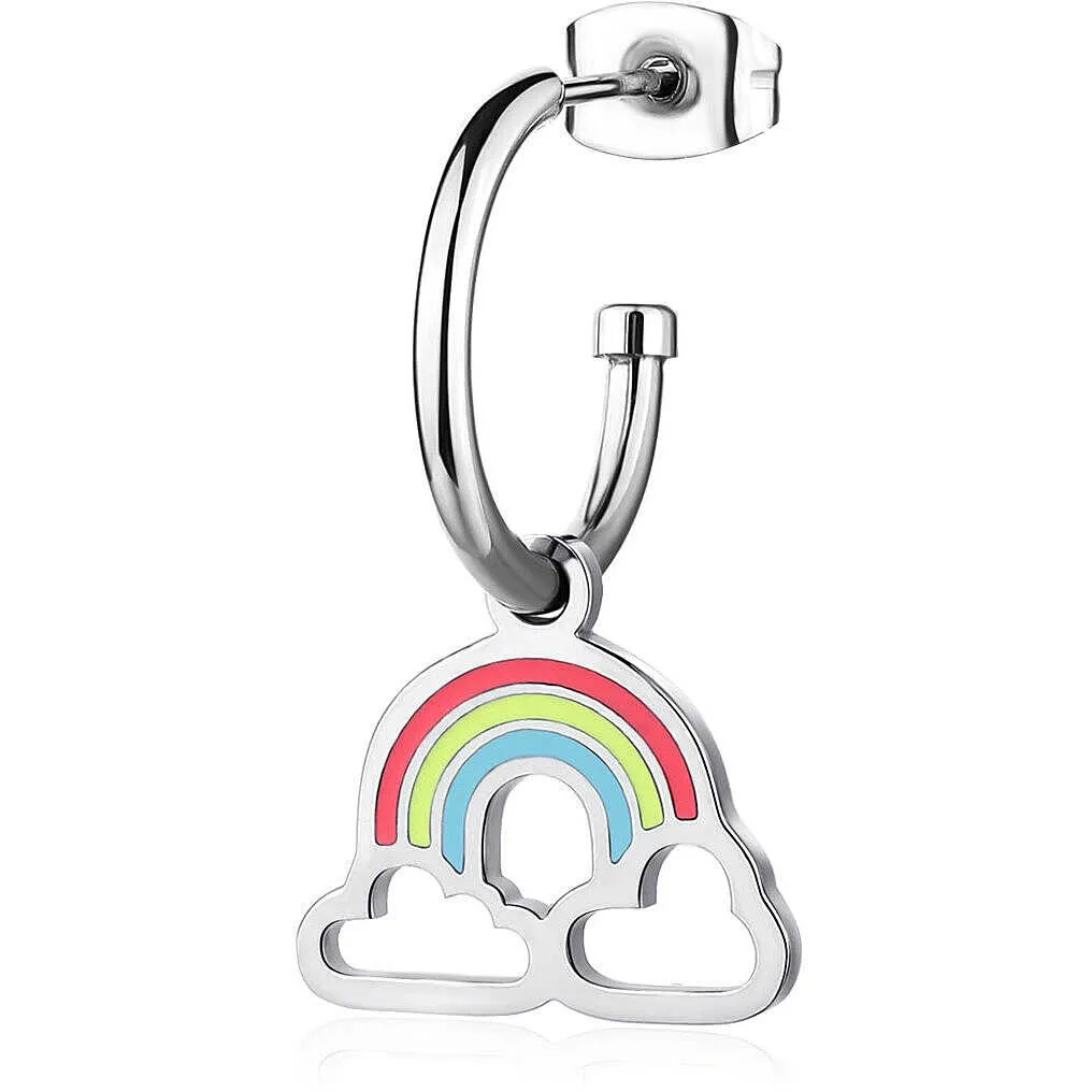 Mono orecchino donna gioielli arcobaleno Sagapò SSM021