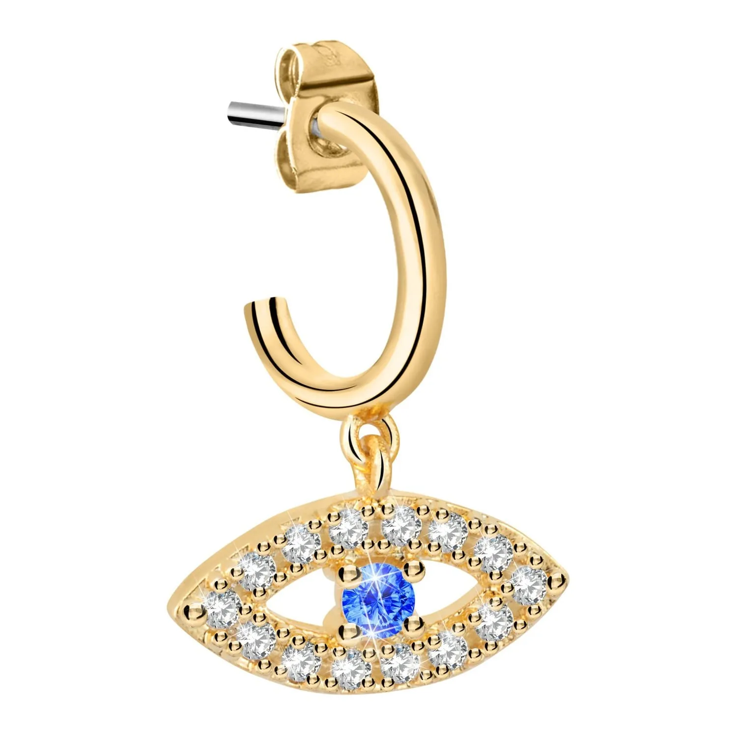 Mono orecchino occhio in acciaio dorato donna Le petite story lps02arq34