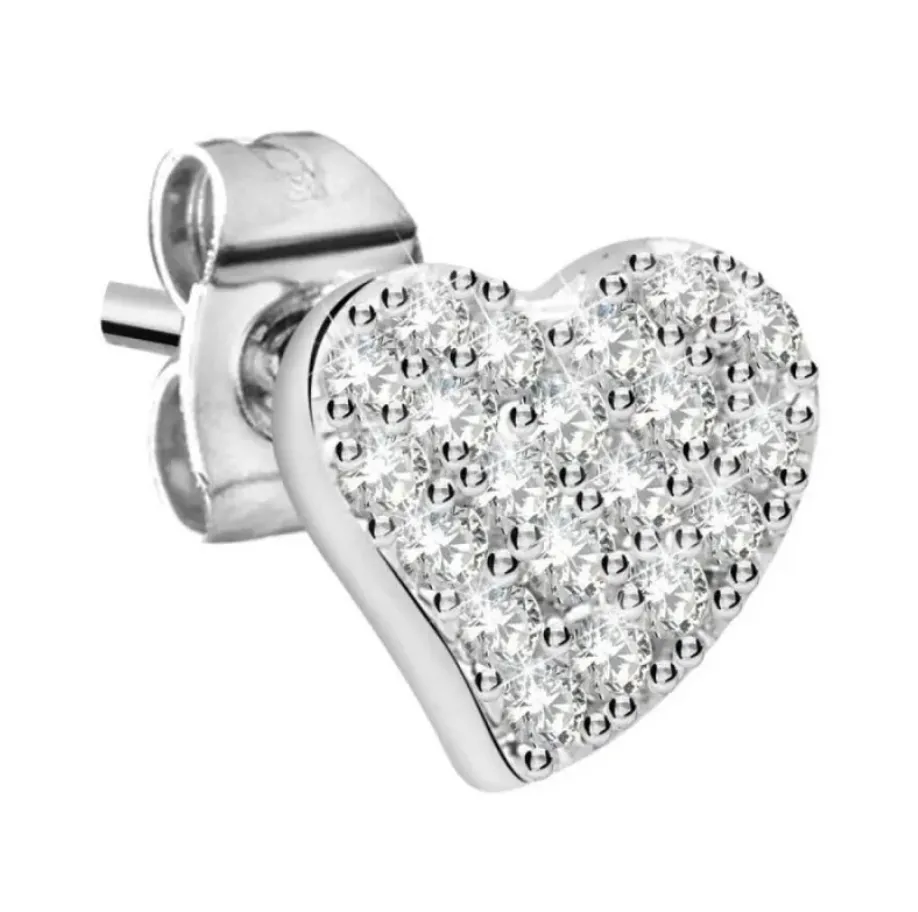 Monorecchino donna La Petite Story single earrings cuore zirconato LPS02ARQ11