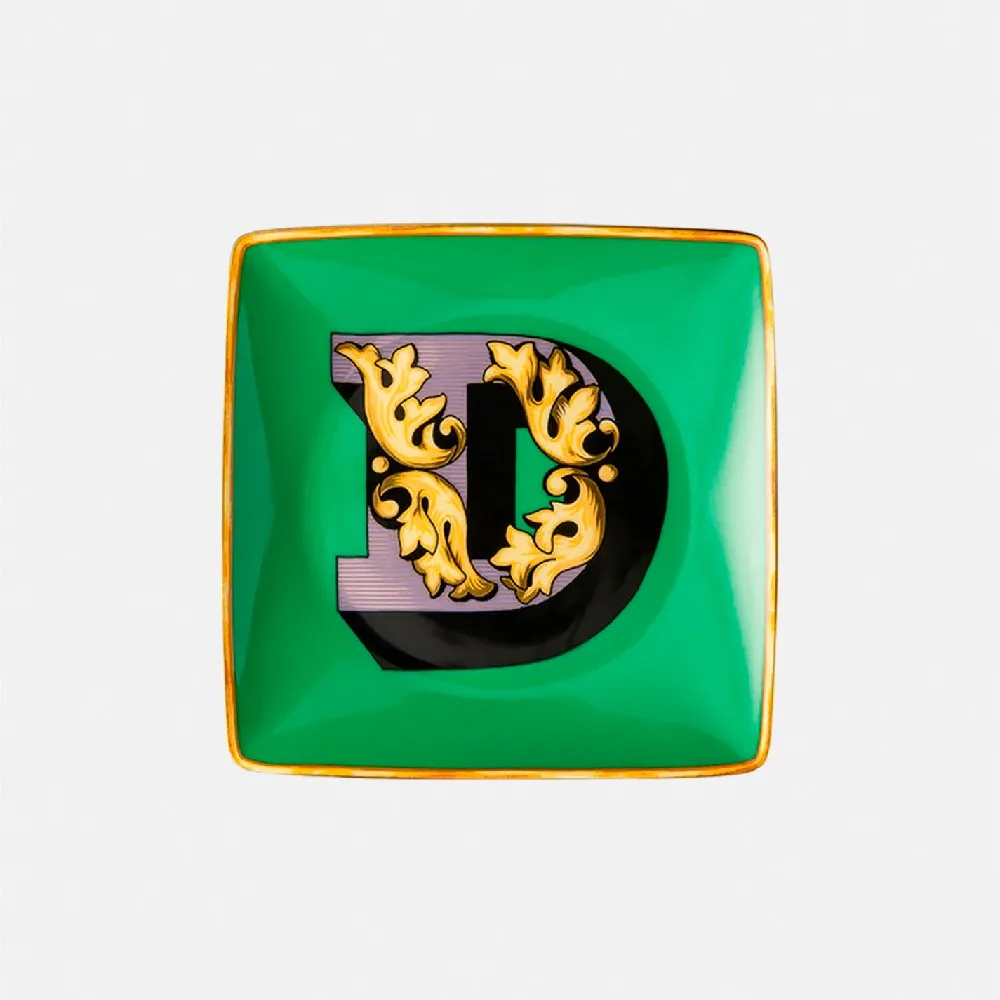 Versace Piattino Alphabet D 12 cm