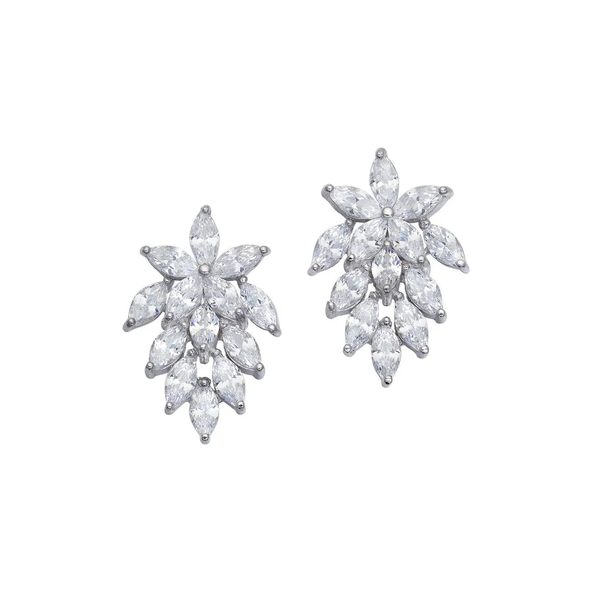 ORA 210 Orecchini in Argento e Zirconi Bianchi di COMETE Gioielli